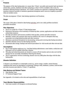 database-backup-documentation-template