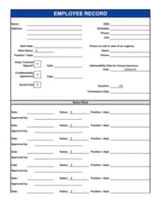 employee-file-documentation-template