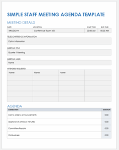 employee-meeting-documentation-template
