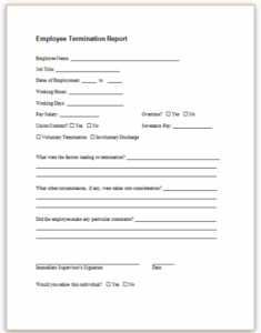 employee-termination-documentation-template