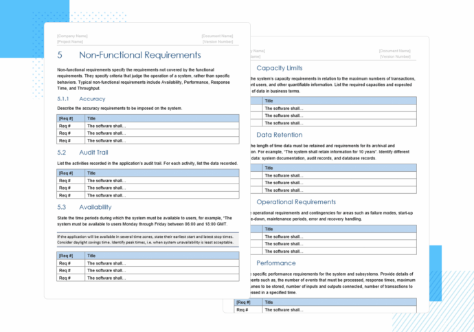 Functional Specification Documentation Template