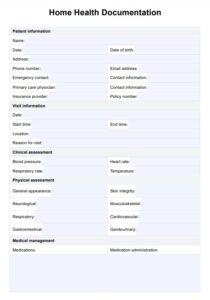 home-health-documentation-template