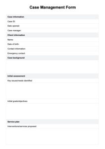 hospital-case-management-documentation-template