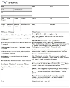 medical-scribe-documentation-template