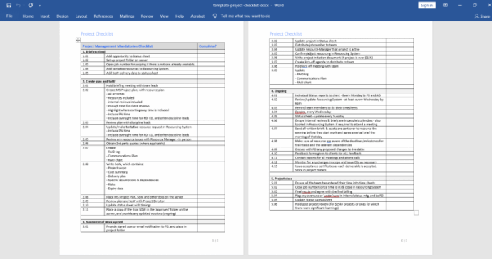 Project Management Documentation Template