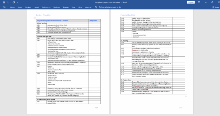Project Management Documentation Template