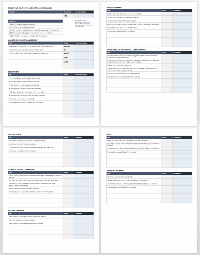 Release Management Documentation Template