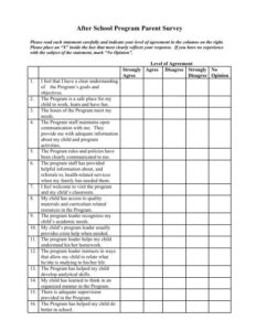 after-school-program-survey-template