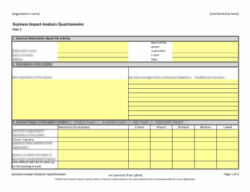 business-impact-analysis-survey-template