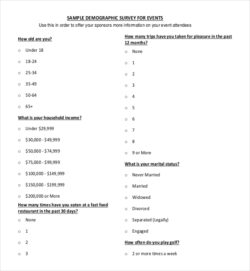 demographic-questions-sample-survey-template