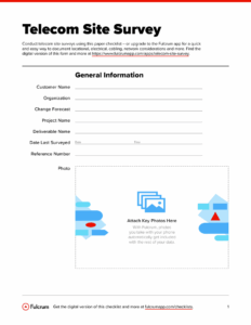 government-contractor-fiber-optic-site-survey-template