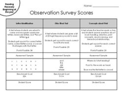 reading-recovery-observation-survey-template