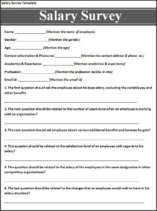 salary-and-compensation-survey-template