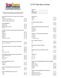 security-camera-site-survey-template