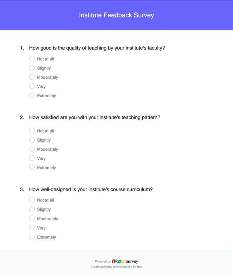 University Faculty Satisfaction Survey Template