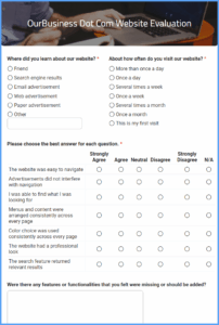 website-user-evaluation-survey-template