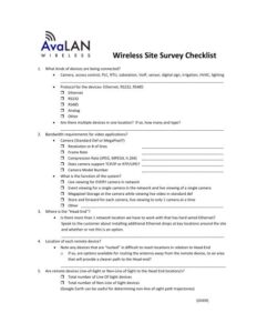 wireless-network-site-survey-template