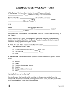 Free Landscape Maintenance Contract Template free-landscape-maintenance-contract-template
