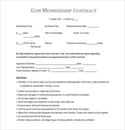 health-club-membership-contract-template