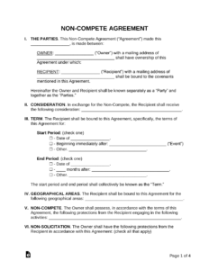 non-compete-employment-contract-template