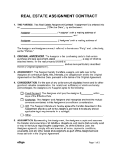 Real Estate Assignment Contract Template real-estate-assignment-contract-template