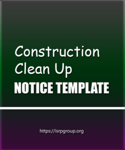 Construction Clean Up Notice Template