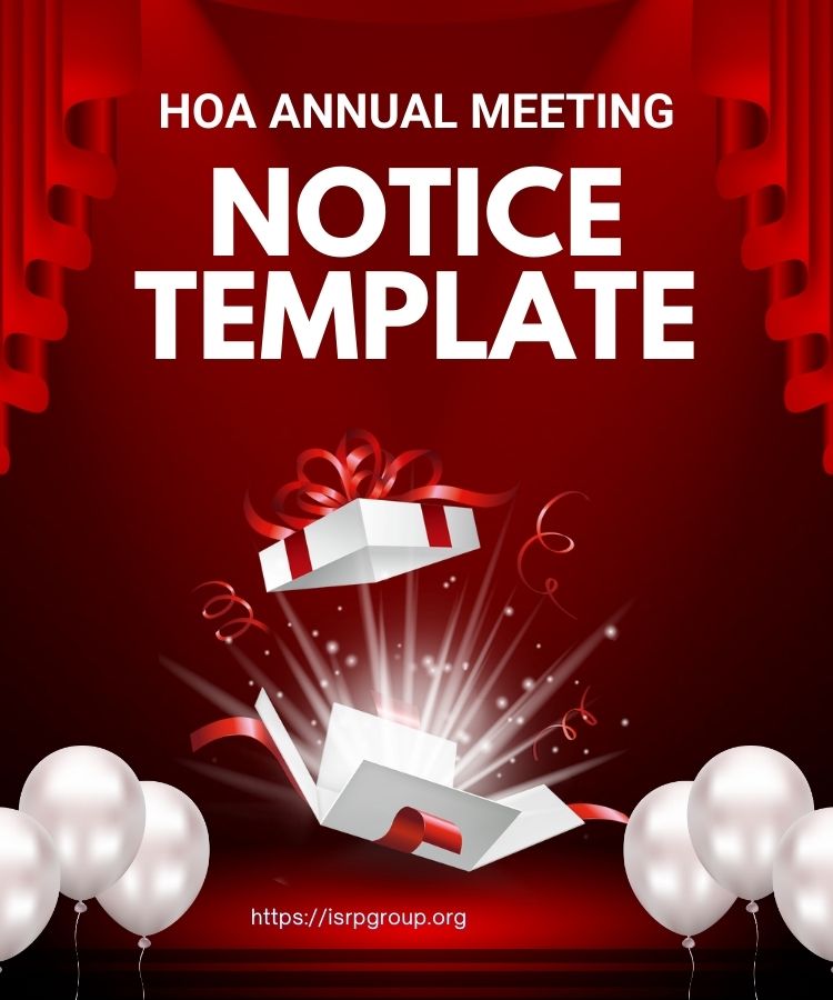 HOA Annual Meeting Notice Template