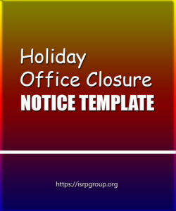 Holiday Office Closure Notice Template Holiday Office Closure Notice Template