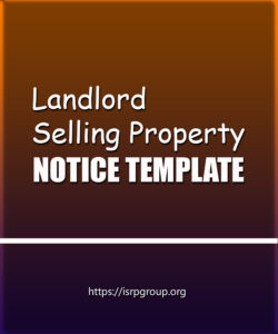 Landlord Selling Property Notice Template Landlord Selling Property Notice Template