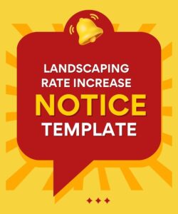Landscaping Rate Increase Notice Template