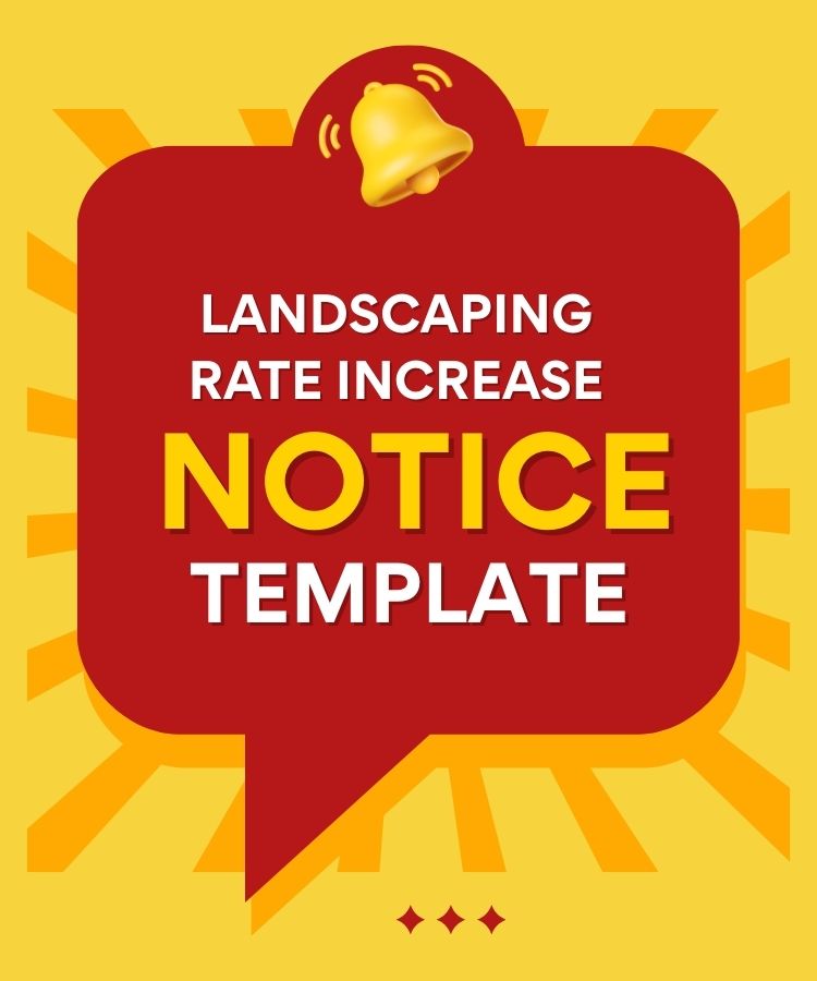 Landscaping Rate Increase Notice Template
