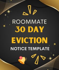 Roommate 30 Day Eviction Notice Template