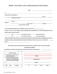 florida-3-day-notice-template
