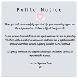Hair Salon Price Increase Notice Template hair-salon-price-increase-notice-template