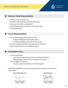 Free Church Musician Contract Template free-church-musician-contract-template