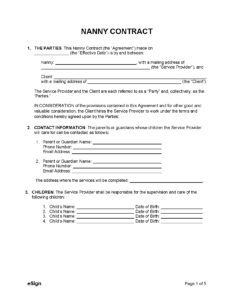 self-employed-nanny-contract-template