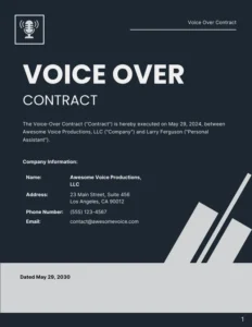 voice-over-artist-contract-template