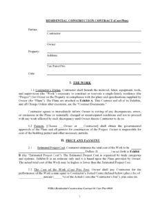 cost-plus-percentage-contract-template