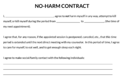 No Self Harm Contract Template no-self-harm-contract-template