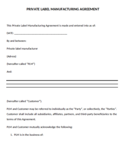 private-label-manufacturing-contract-template