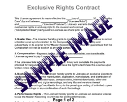 producer-exclusive-rights-contract-template