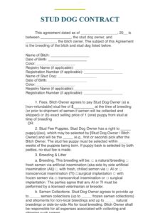 Stud Dog Breeding Contract Template stud-dog-breeding-contract-template