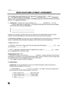 zero-hours-employment-contract-template