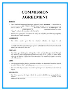 commission-only-sales-contract-template