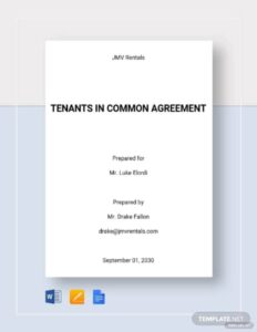 Tenants in Common Contract Template tenants-in-common-contract-template