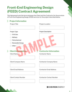 Front End Engineering Design Contract Template Front End Engineering Design Contract Template