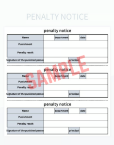 Penalty Charge Notice Appeal Template