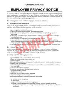 Privacy Notice For Job Applicants Template Privacy Notice For Job Applicants Template