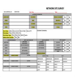 Network Cable Site Survey Template
