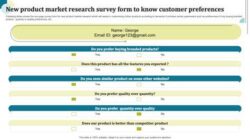 New Product Market Research Survey Template